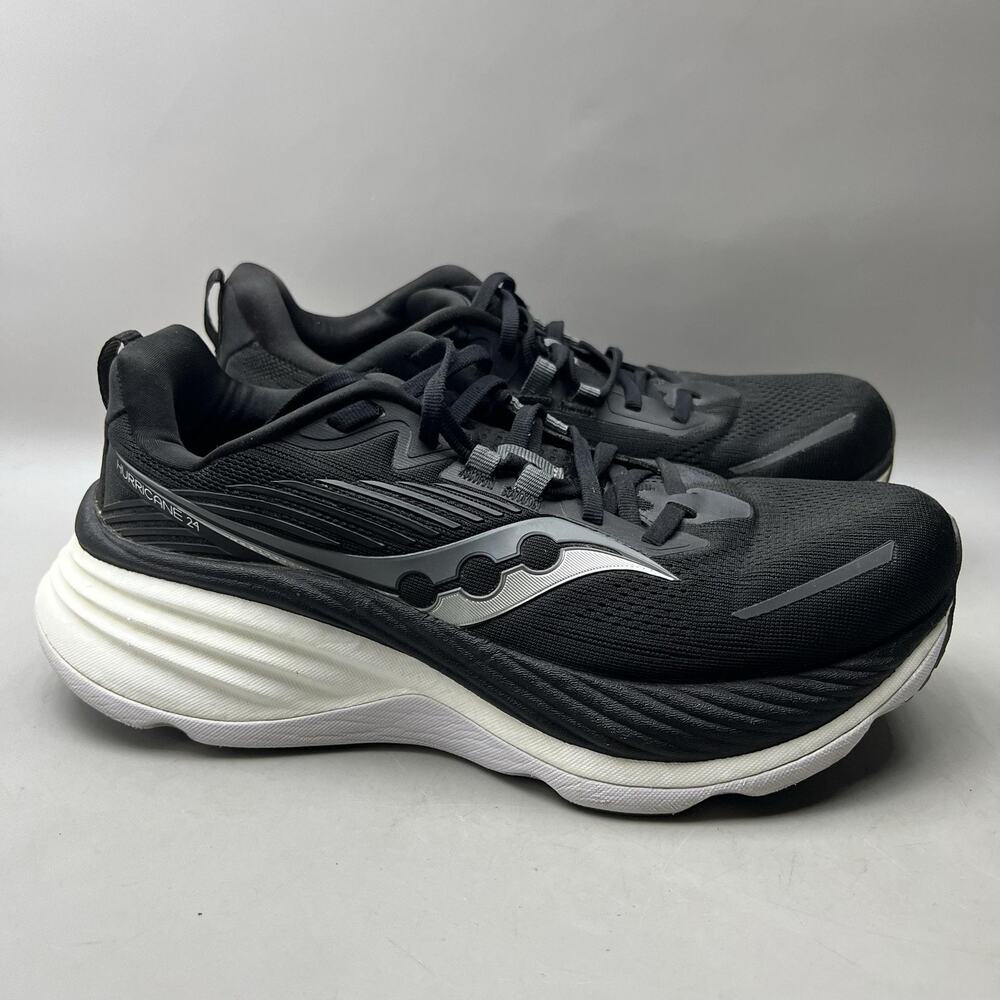 Saucony Hurricane 24 Running Shoes Women Size 9 Black Mesh Comfort Low Sneakers